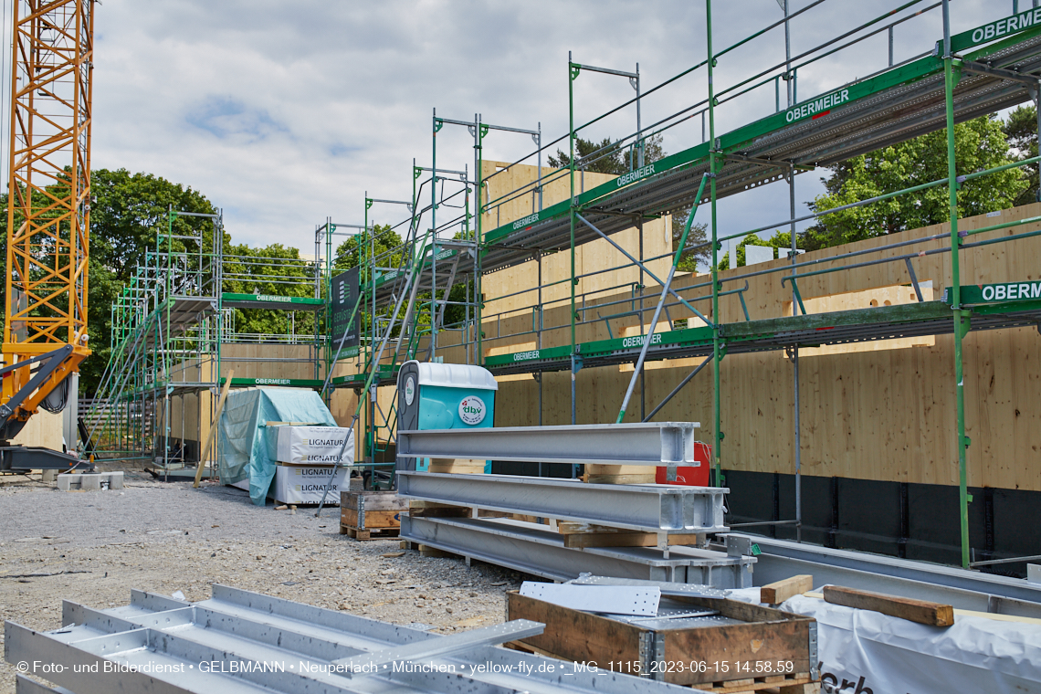 15.06.2023 - Neubau des Kindergartens und Hort für Kinder in der Quiddestraße in Neuperlach